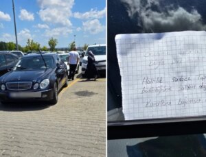 Pendik’te otomobilini yanlışlı park eden gurbetçiye not bıraktılar: Hainlik yalnızca toprak bütünlüğüne atak değildir