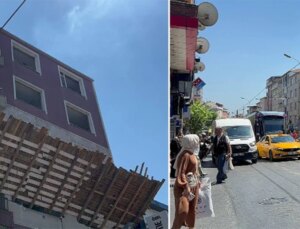 Soğanlı-Bağcılar tramvay seferleri bir binanın yıkılma tehlikesi nedeniyle durduruldu