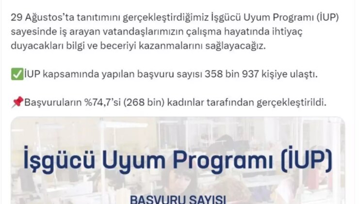 İşgücü Ahenk Programı’na 358 Bin Kişi Başvurdu