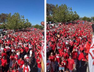 Dünya bu anları konuşuyor! Amerika’ya damga vuran ”Türk yürüyüşü”